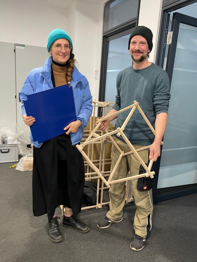 Nina Renth und Nikolaus Bartke (v.l.) mit "Takt", ihrem Herzensprojekt. Nina Renth und Nikolaus Bartke (v.l.) mit "Takt", ihrem Herzensprojekt.