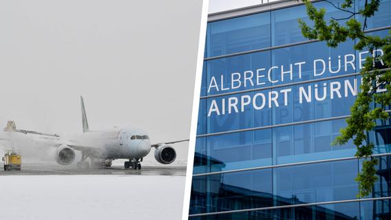 Flugstopp wegen Schneechaos am Flughafen München - Nürnberger Airport nimmt Maschinen auf