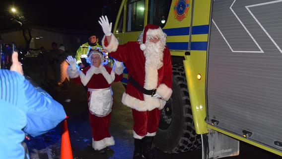 In Hohenfels ein Top-Ereignis: Santa und Mrs. Claus in town
