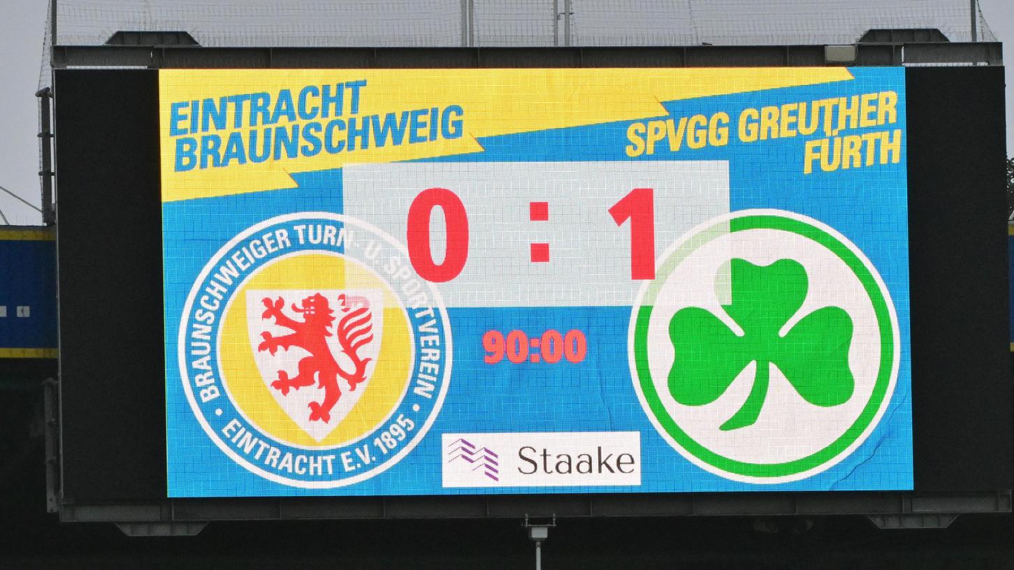 Wie vor einem Jahr: Auch am Samstag gewann das Kleeblatt 1:0 in Braunschweig.