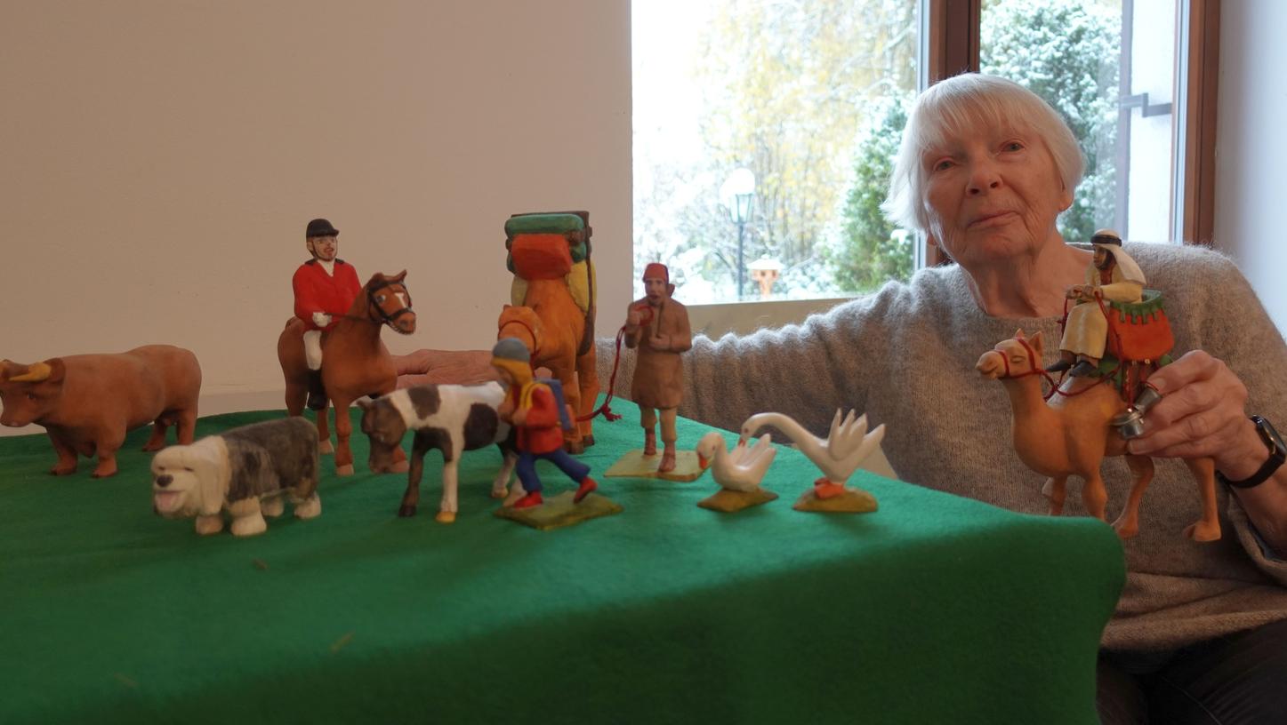 Elfie Albert hat ihre Familie in der Krippe verewigt. Elfie Albert hat ihre Familie in der Krippe verewigt.
