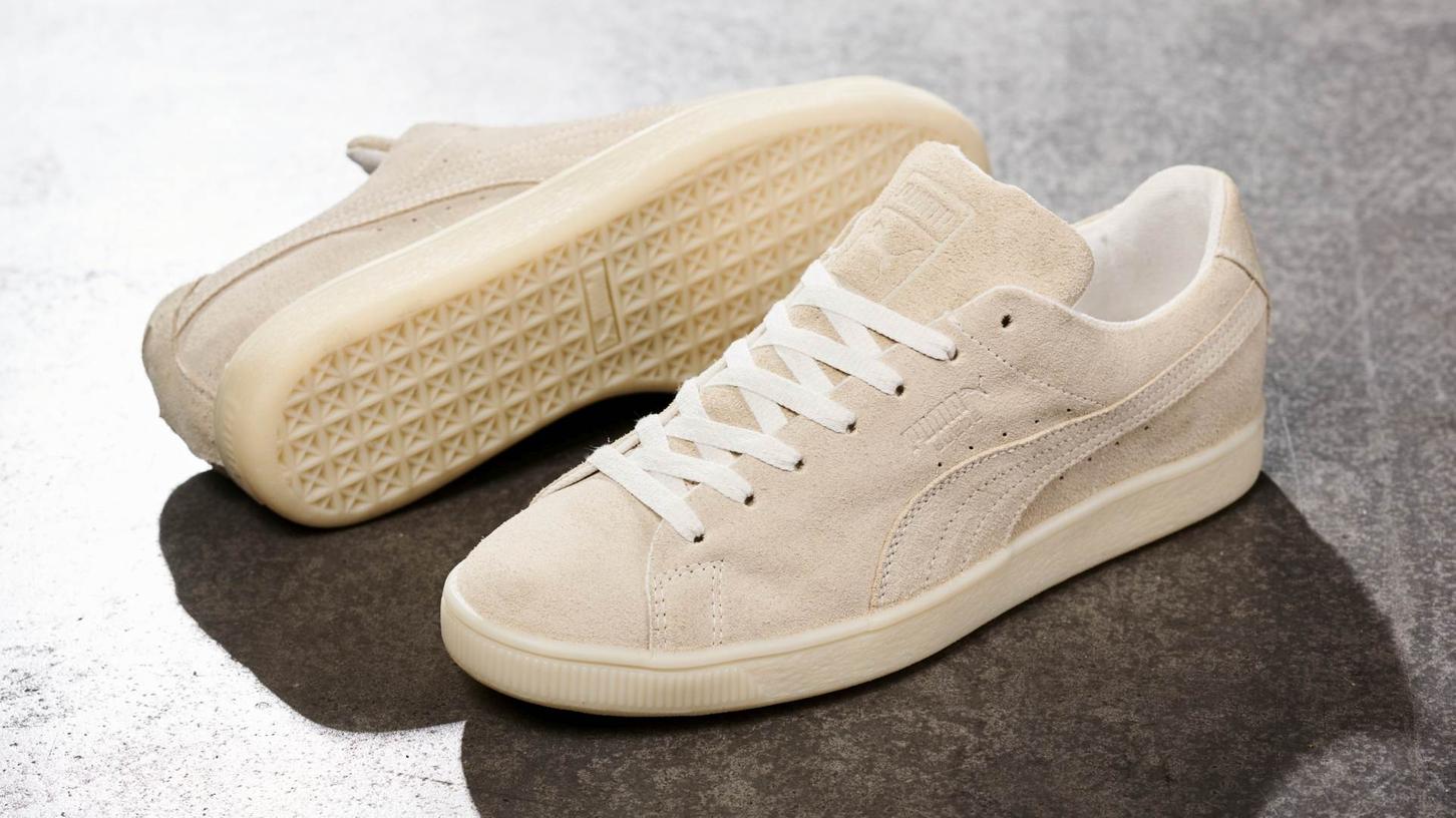 Puma ist dabei, mit dem "Re:Suede" einen komplett kompostierbaren Sneaker zu entwickeln. Puma ist dabei, mit dem "Re:Suede" einen komplett kompostierbaren Sneaker zu entwickeln.