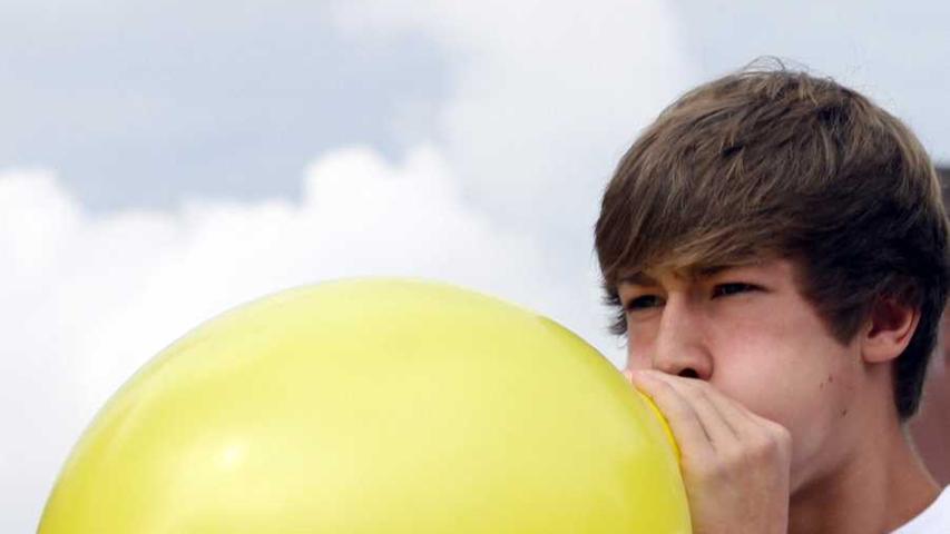 Beim Luftballonwettaufblasen wird langer Atem belohnt...