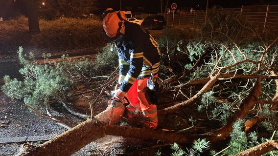Sturm "Zoltan": Feuerwehren in Erlangen und Erlangen-Höchstadt rücken aus - zwei Unfälle