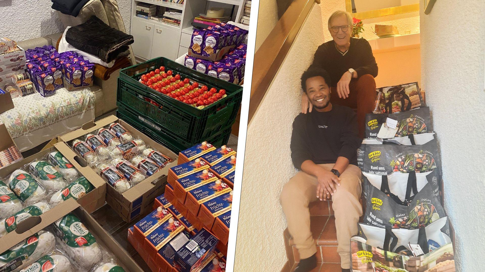 Collage Weihnachtspakete