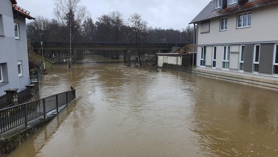 Sturmtief Zoltan in der Hersbrucker Schweiz: ein Stromausfall und Überflutungen