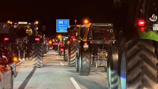Bauern protestieren