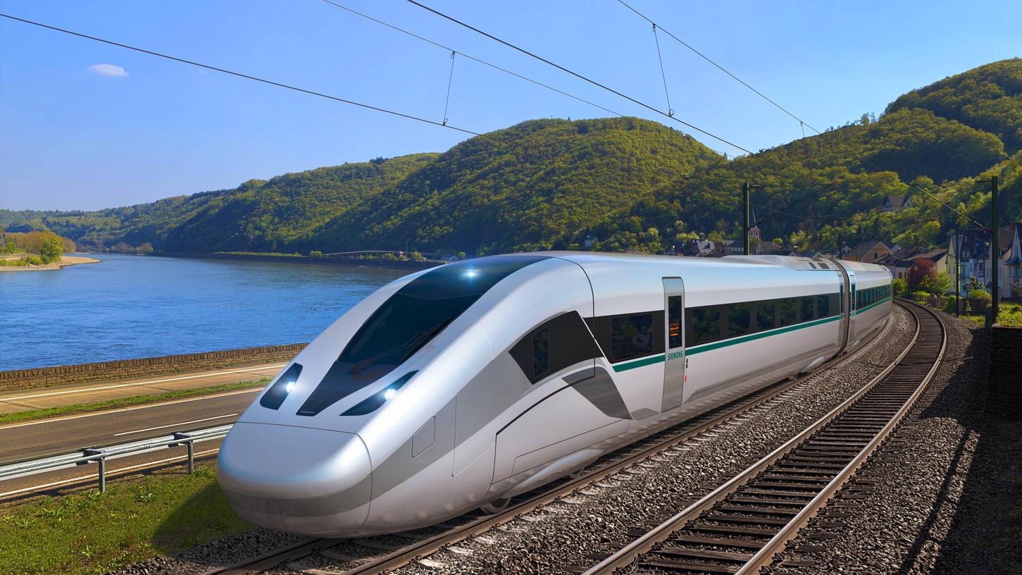 Der "Velaro Novo" ist das aktuellste Modell von Siemens Mobility. Sollte das Unternehmen den Zuschlag erhalten, könnte der neue ICE 5 so ähnlich aussehen (Symbolbild).