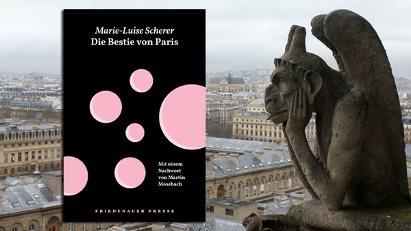 Beim Lesen kommt es einem: Man kennt diese brutale Mord-Geschichte auch aus dem Kino... einem Film von Claire Denis! Wie aber die unvergessene Marie-Luise Scherer den Fall von den zwei schwulen schwarzen Jungs, die reihenweise gebrechliche alte Frauen überfallen und gnadenlos killen, aufarbeitete, ist einzigartig. Und eben hohe Literatur. Diese und drei andere Texte aus Frankreich erinnern in "Die Bestie von Paris" an die deutsche Reporterin, die eher wie Proust schrieb. (Friedenauer Presse, 20 Euro) Wolf Ebersberger