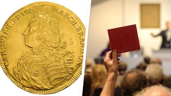 Seltenes Goldstück: Schwabacher Münze wird für 50.000 Euro versteigert