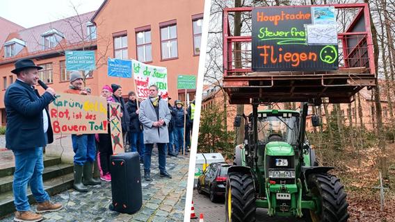 Trotz Kompromissvorschlag: Wütende Bauern in Schwabach und Roth bleiben bei ihren Protestplänen