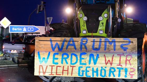 Am Montag droht Verkehrschaos: 100 Traktoren sollen zum "Generalstreik" durch Erlangen rollen