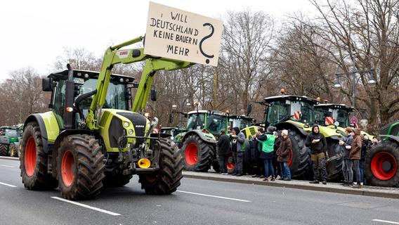 Massive Staus drohen: Hier demonstrieren die Bauern am 8. Januar in Nürnberg