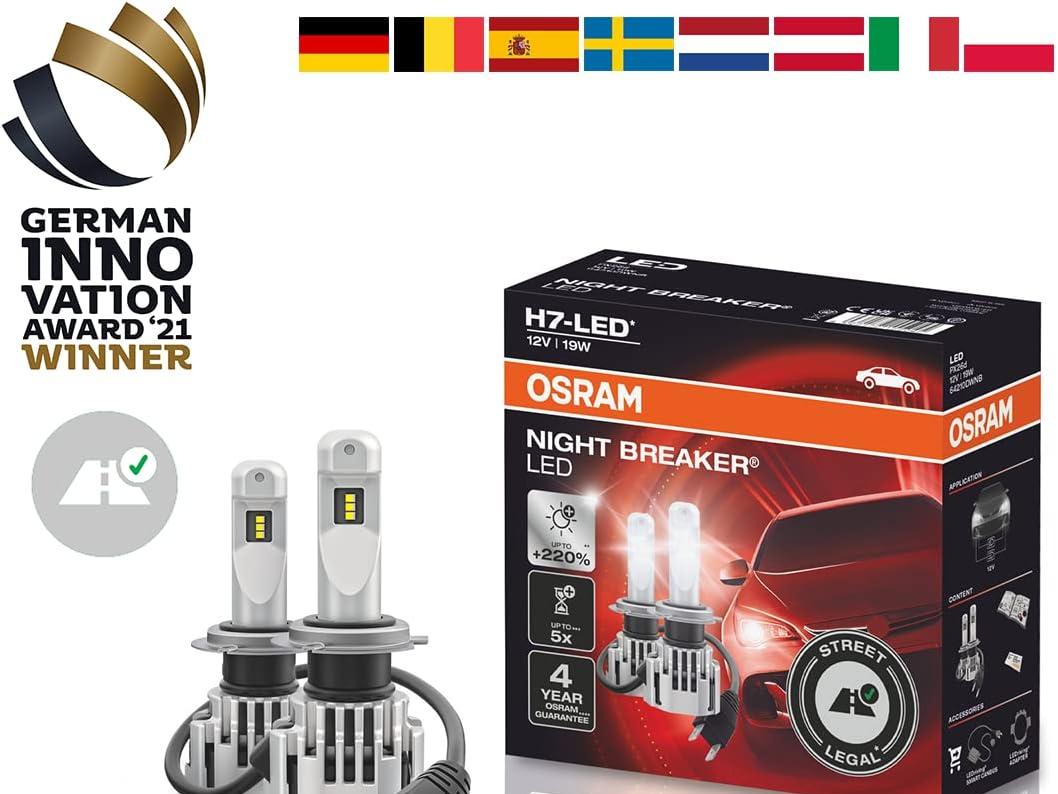 Über 200 Prozent heller: Osram Night Breaker H7-LED jetzt bei  stark  rabattiert