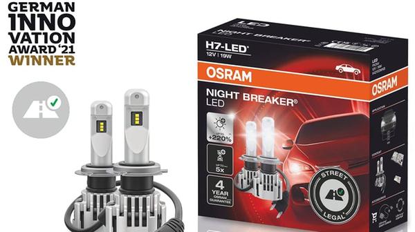 Osram Night Breaker für bis zu 220 % helleres Licht.