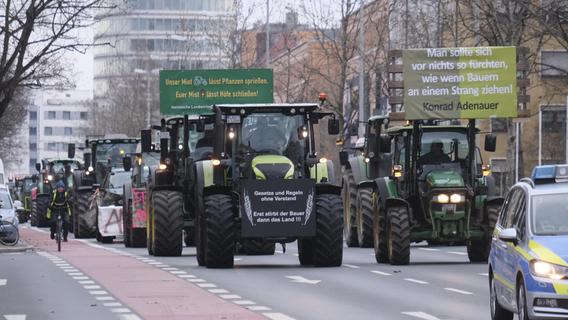 Bauernprotest: Die VAG rät, auf nicht dringend nötige Fahrten lieber zu verzichten