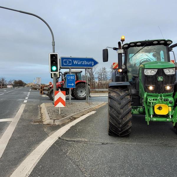 Protest-Aktionen der Landwirte in Erlangen und ERH