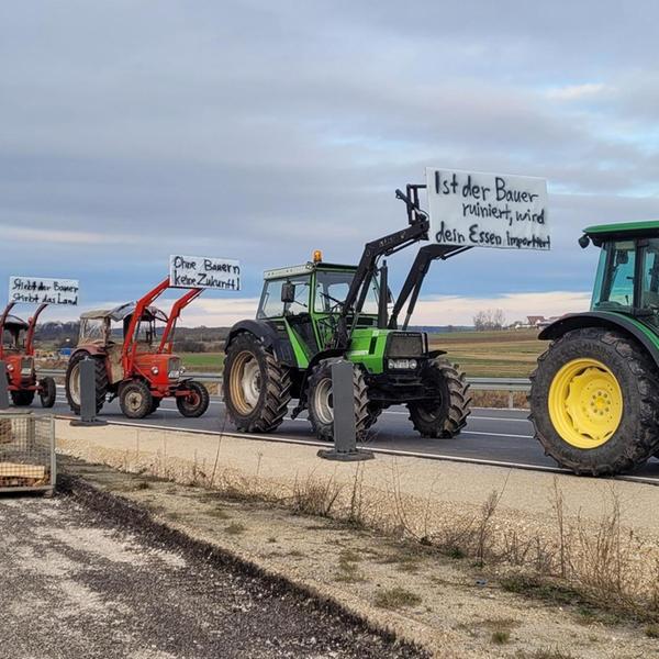 Protest-Aktionen der Landwirte in Erlangen und ERH