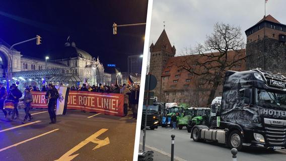6000 Traktoren auf den Straßen: Der Bauernprotest in Nürnberg und der Region zum Nachlesen
