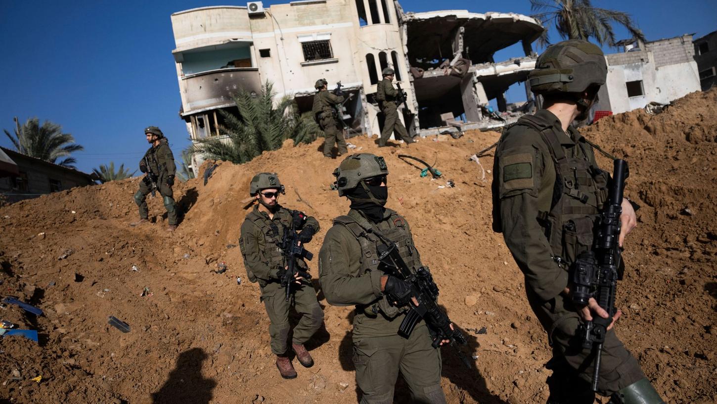 Israelische Soldaten bei einer Bodenoperation im Gazastreifen.