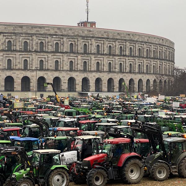 Protest-Aktionen der Landwirte in Erlangen und ERH