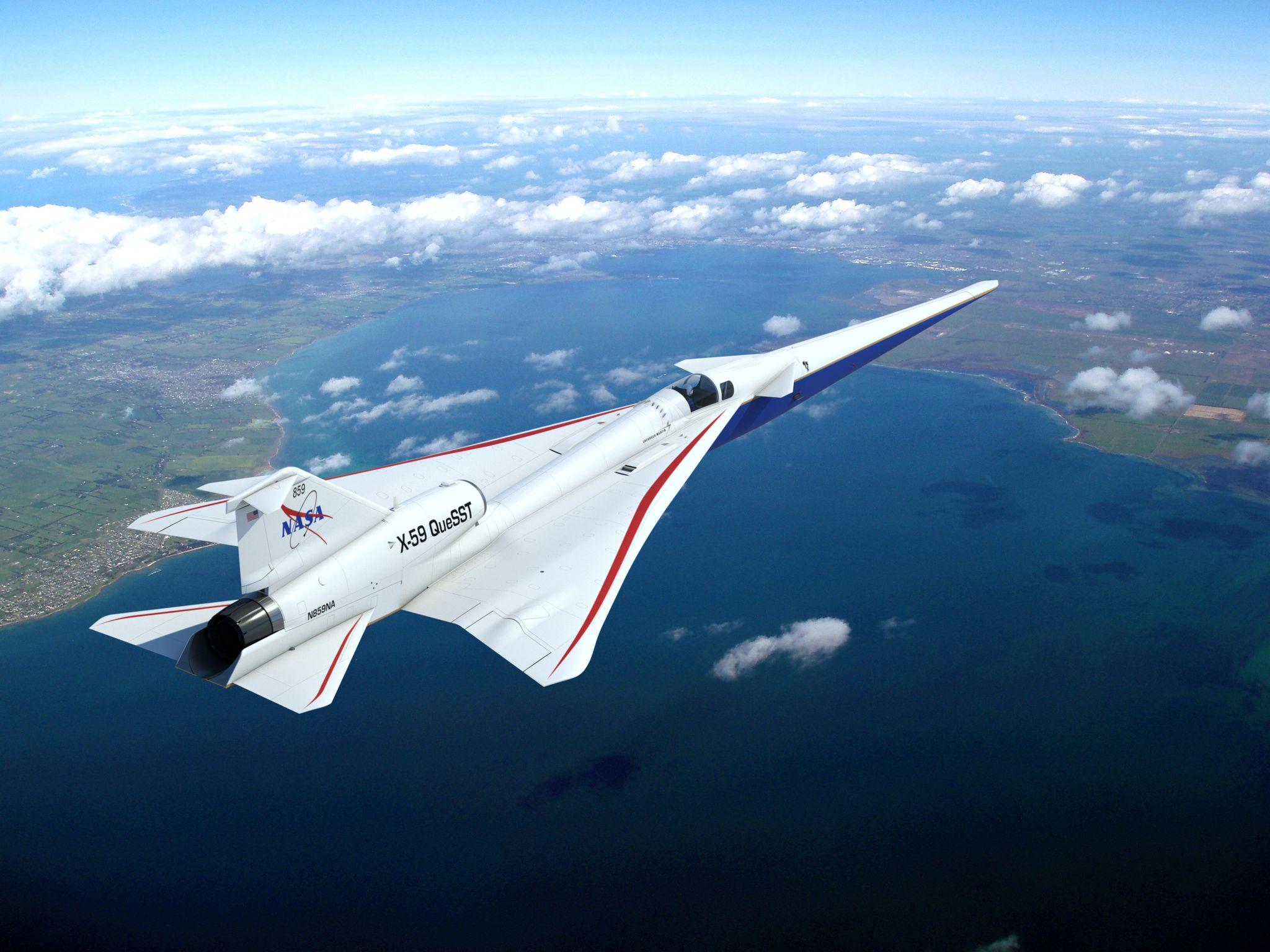 NASA X-59 QueSST Flugzeug