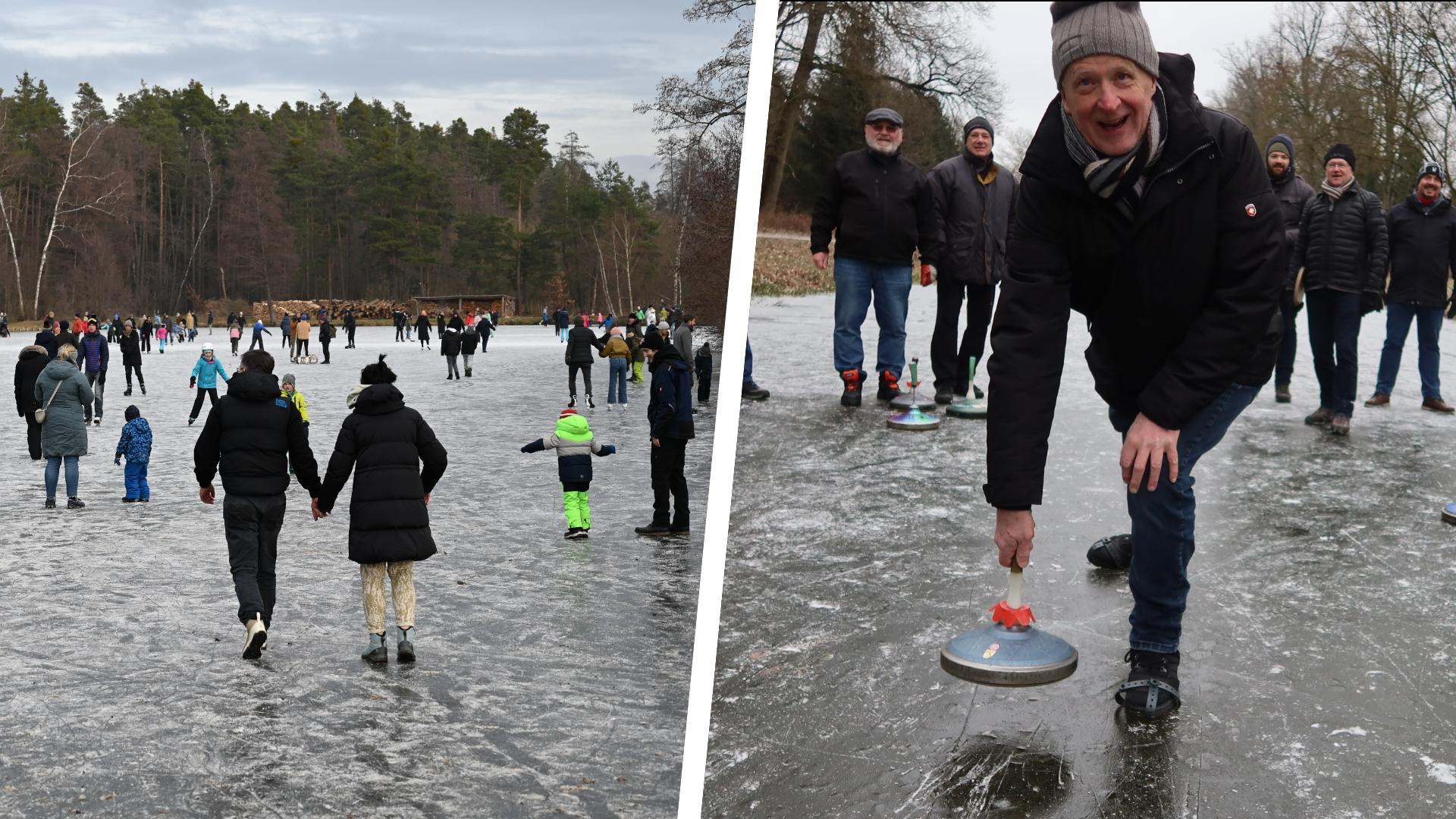 Schlittschuhlaufen und Eisstockschießen Am Wochenende zog es in Roth