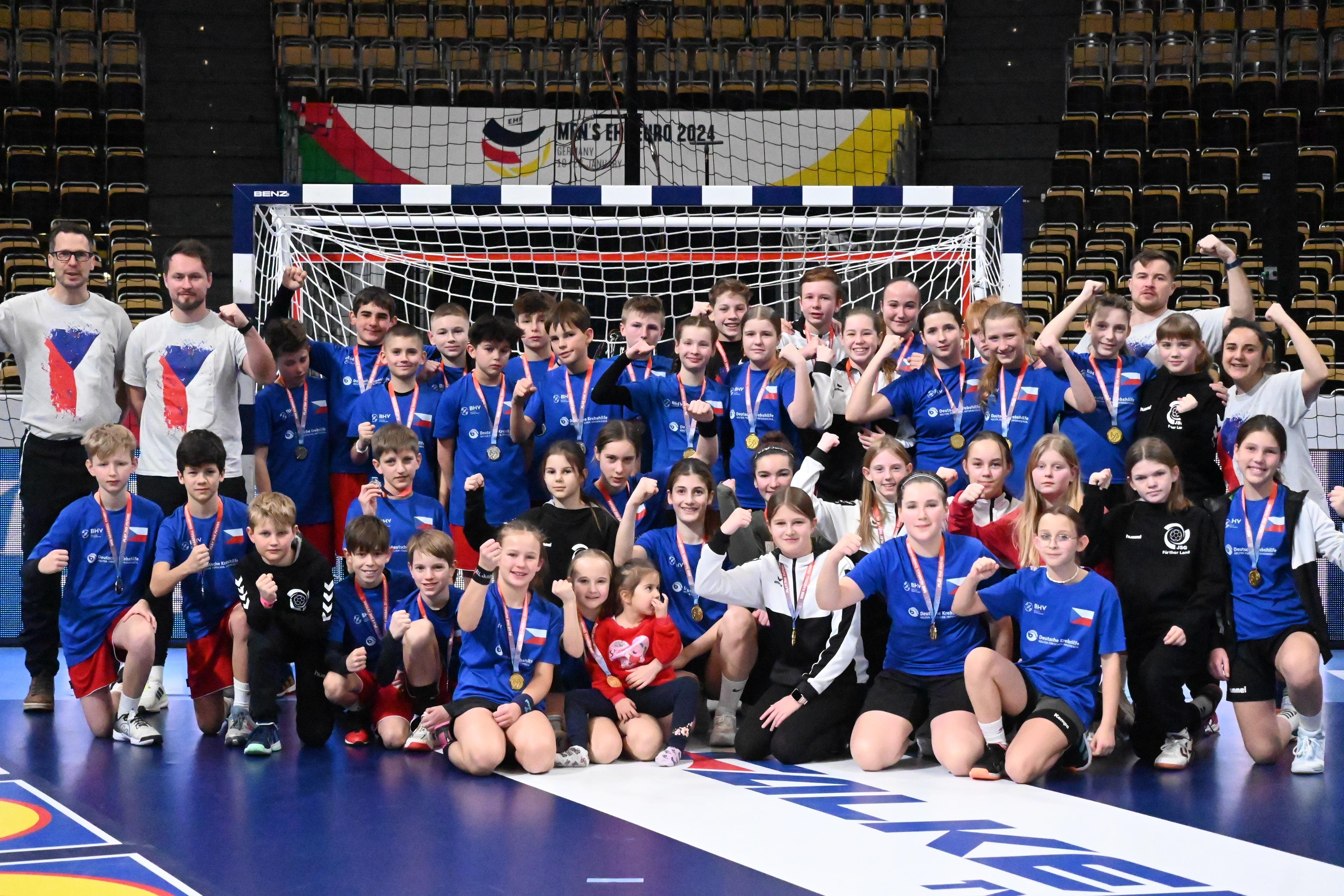 Mini-EM Olympiahalle München JSG Fürther Land Tschechien Handball ...
