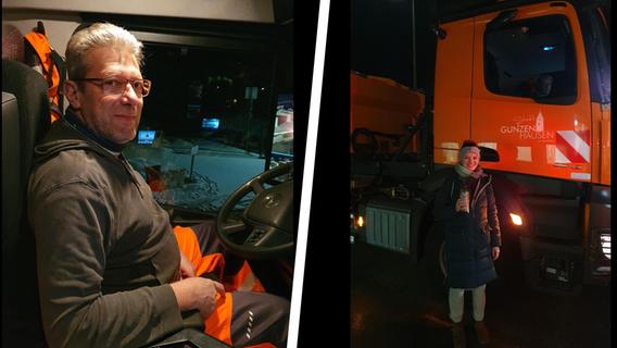 Live dabei im Streufahrzeug: Wie der Gunzenhäuser Winterdienst gegen das Glatteis ankämpft