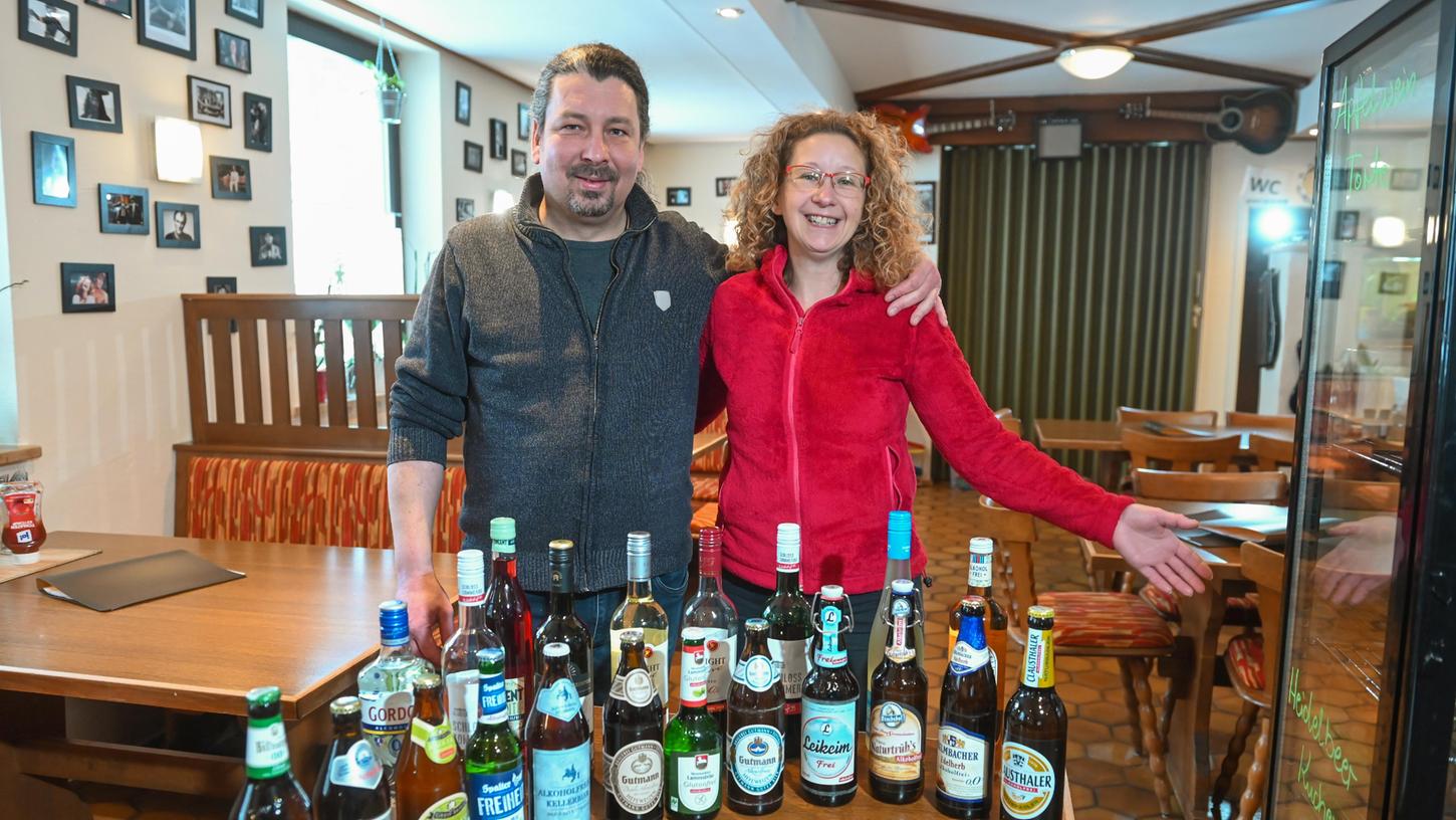 Kerstin Gößl und Vladimir Kloz betreiben einen alkoholfreien Gasthof in Großenohe.