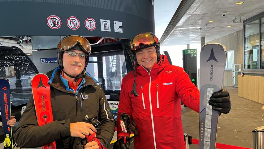Zwei Tourismusmanager, die sich über die neue Kieserlbahn freuen: Ski-amadé-Geschäftsführer Christoph Eisinger (r.) und der Grossarler Tourmismuschef Thomas Wirnsperger an der Talstation.