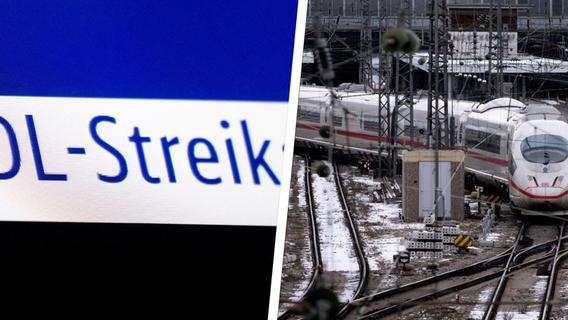 Tausende Zugausfälle befürchtet: Knapp eine Woche Streik-Ausnahmezustand in Franken?