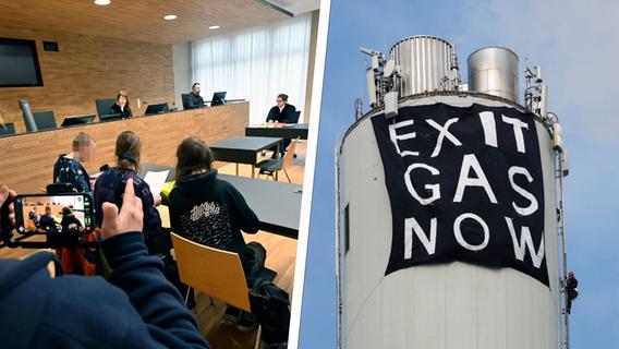 Urteil nach Schlot-Aktion in Erlangen: Klimaaktivisten nutzen Strafprozess als Bühne