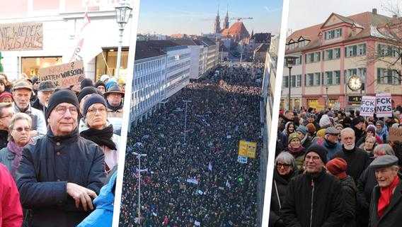 Protest gegen rechts geht weiter: Hier wird in und um Nürnberg für ein AfD-Verbot demonstriert