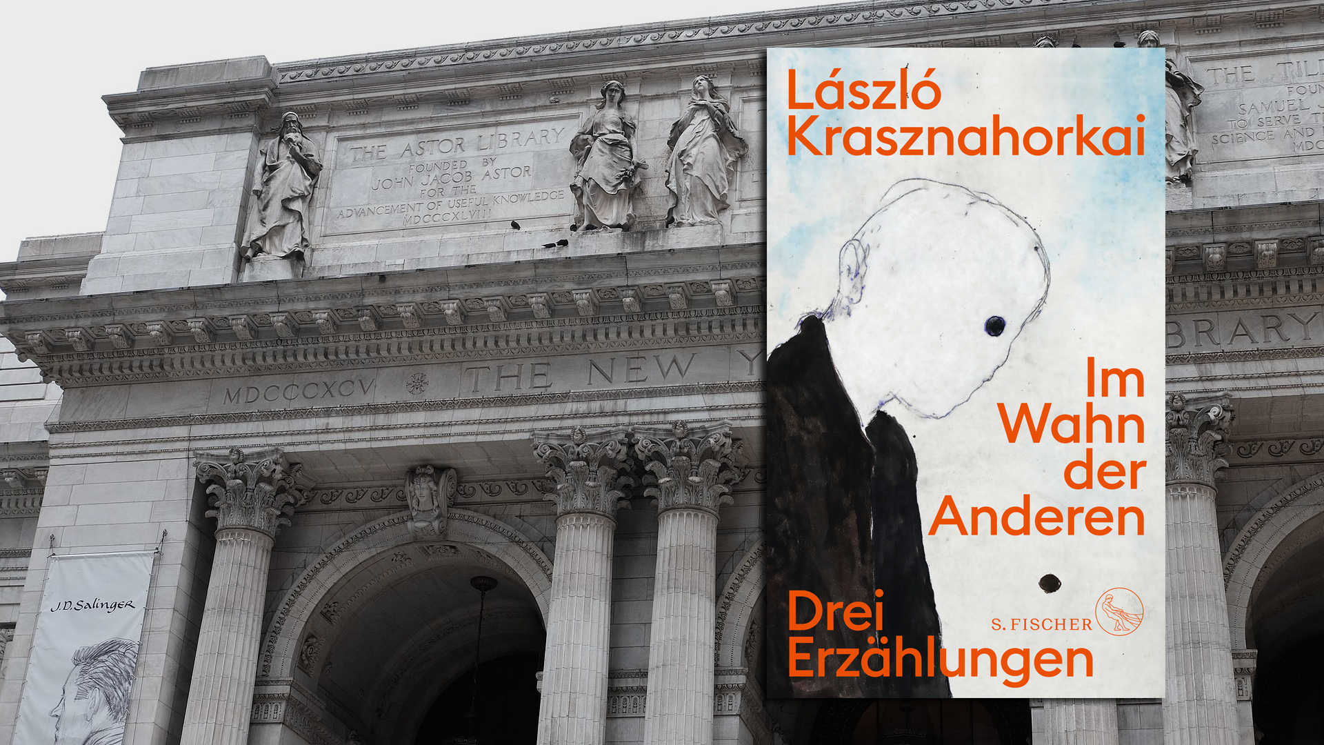 Hier ist er, der Erbe Kafkas, das ungarische Echo Thomas Bernhards, eine große einsame Stimme verlorener Existenzen: Was nicht heißt, dass Laszlo Krasznahorkai nicht auch komisch ist. In einer der drei Geschichten aus "Im Wahn der anderen" erzählt er aus der Sicht eines New Yorker Bibliothekars, dessen größter Wunsch eine für die Öffentlichkeit geschlossene Bibliothek ist, ein Mausoleum von ihm geliebter Bücher wie "Moby Dick" von Melville. Dessen Lebensweg er übrigens auch manisch nachwandert in der Stadt... Die Zeichnungen von Max Neumann spielen kongenial hinein ins bizarre Lesevergnügen um das Leben als Katastrophe. (S. Fischer, 38 Euro) Wolf Ebersberger 