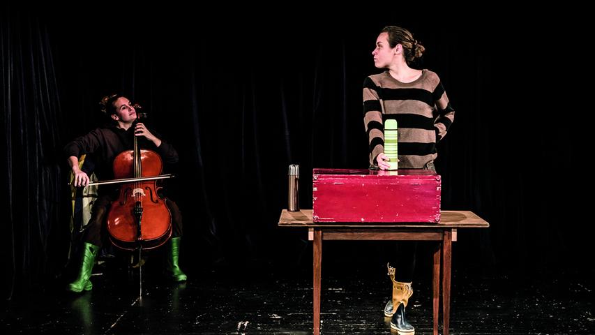 Meike Hess und Rebecca Kirchmann vom Theater Morgenroth & Schwester spielen am Sonntag Janoschs Stück "Komm, wir finden einen Schatz" im Fürther Kulturforum. Los geht's um 15 Uhr. Ab 4 Jahren.