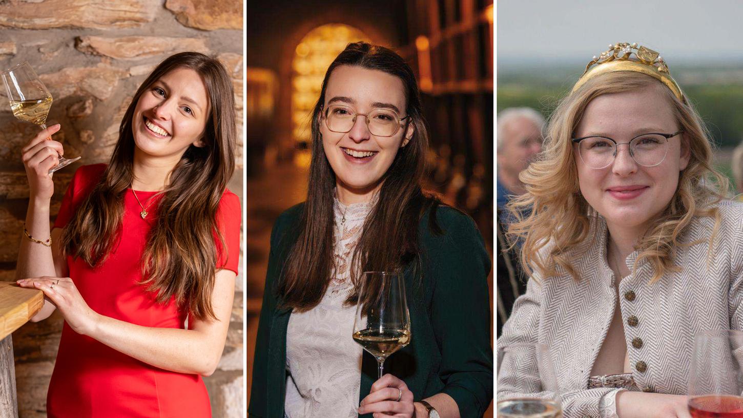Diese drei wollen Fränkische Weinkönigin werden: (von links) Anne Gümpelein, Lisa Lehritter und Laetitia Stockmeyer.