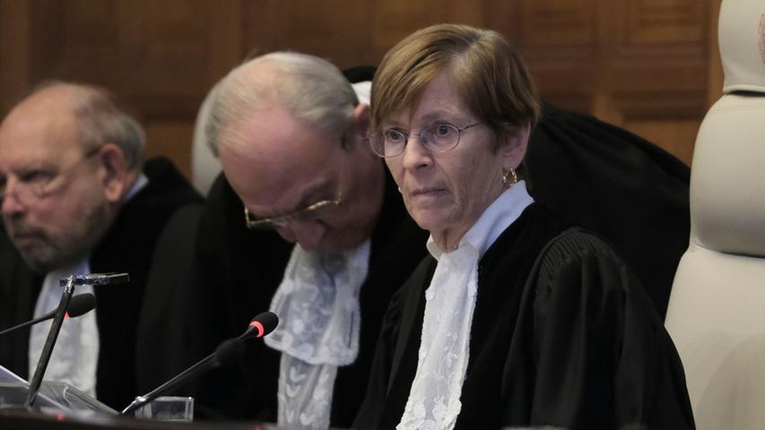 Israel wird des Völkermordes beschuldigt: Joan Donoghue eröffnet als Vorsitzende Richterin die Sitzung des Internationalen Gerichtshofs.