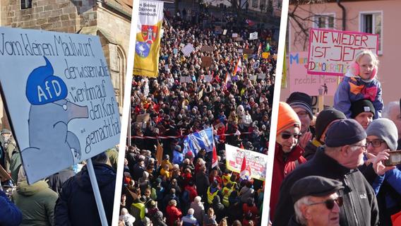 "Das werden wir der AfD nie verzeihen": Schwabach wehrt sich lautstark gegen Rechtsextremismus