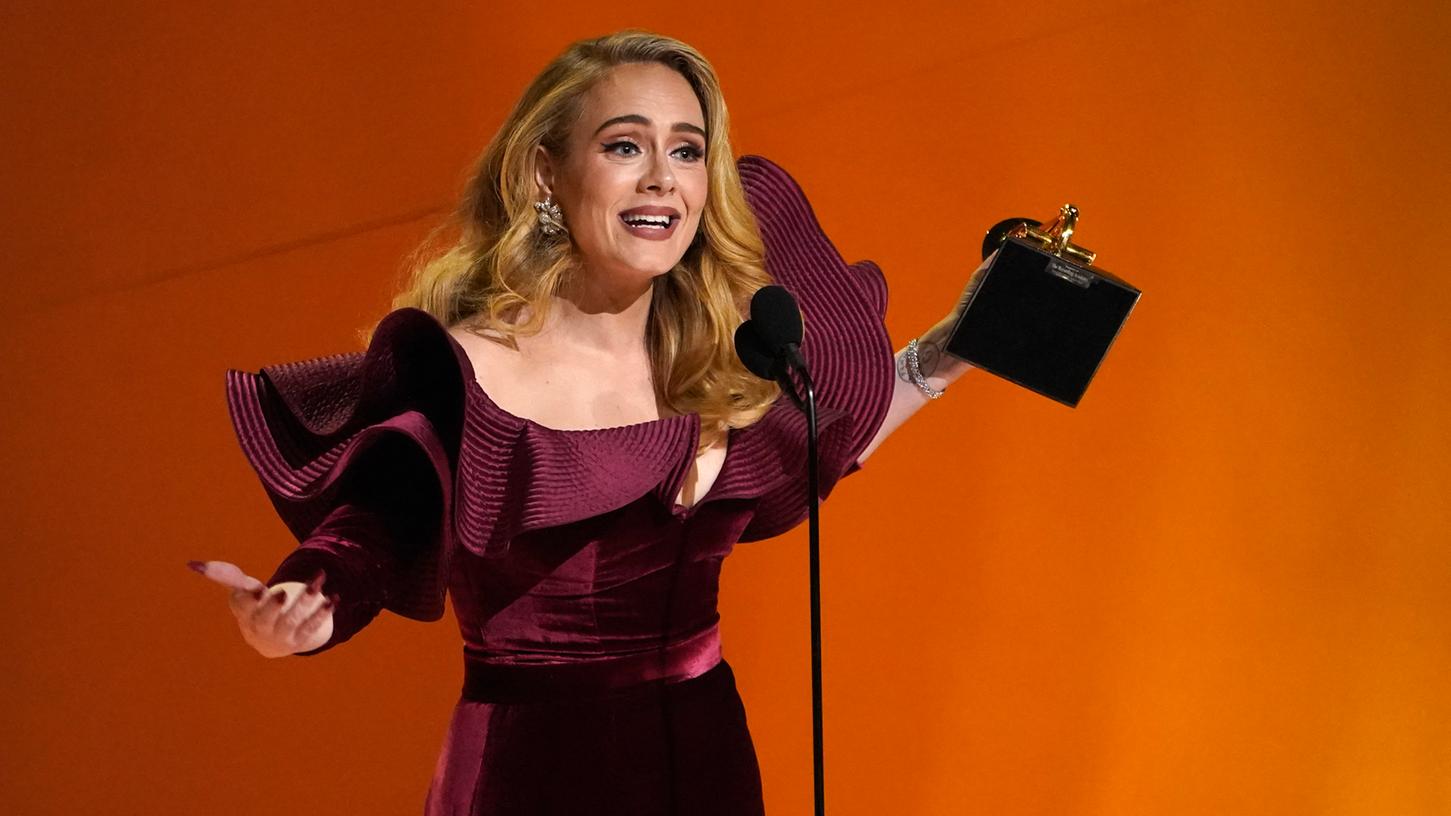 Krieg von München offensichtlich nicht genug: Megastar Adele, hier bei der Verleihung der Grammys im vergangenen Jahr. 