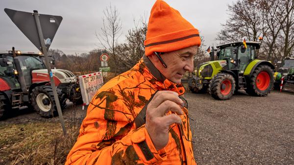 BAUERNPROTESTE AN DER A73 BEI MÖHRENDORF