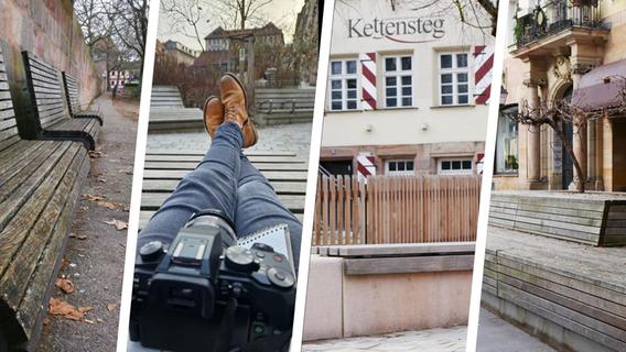 Wir ignorieren sie oft - dabei sind die Bänke in der Nürnberger Innenstadt erstaunlich vielseitig