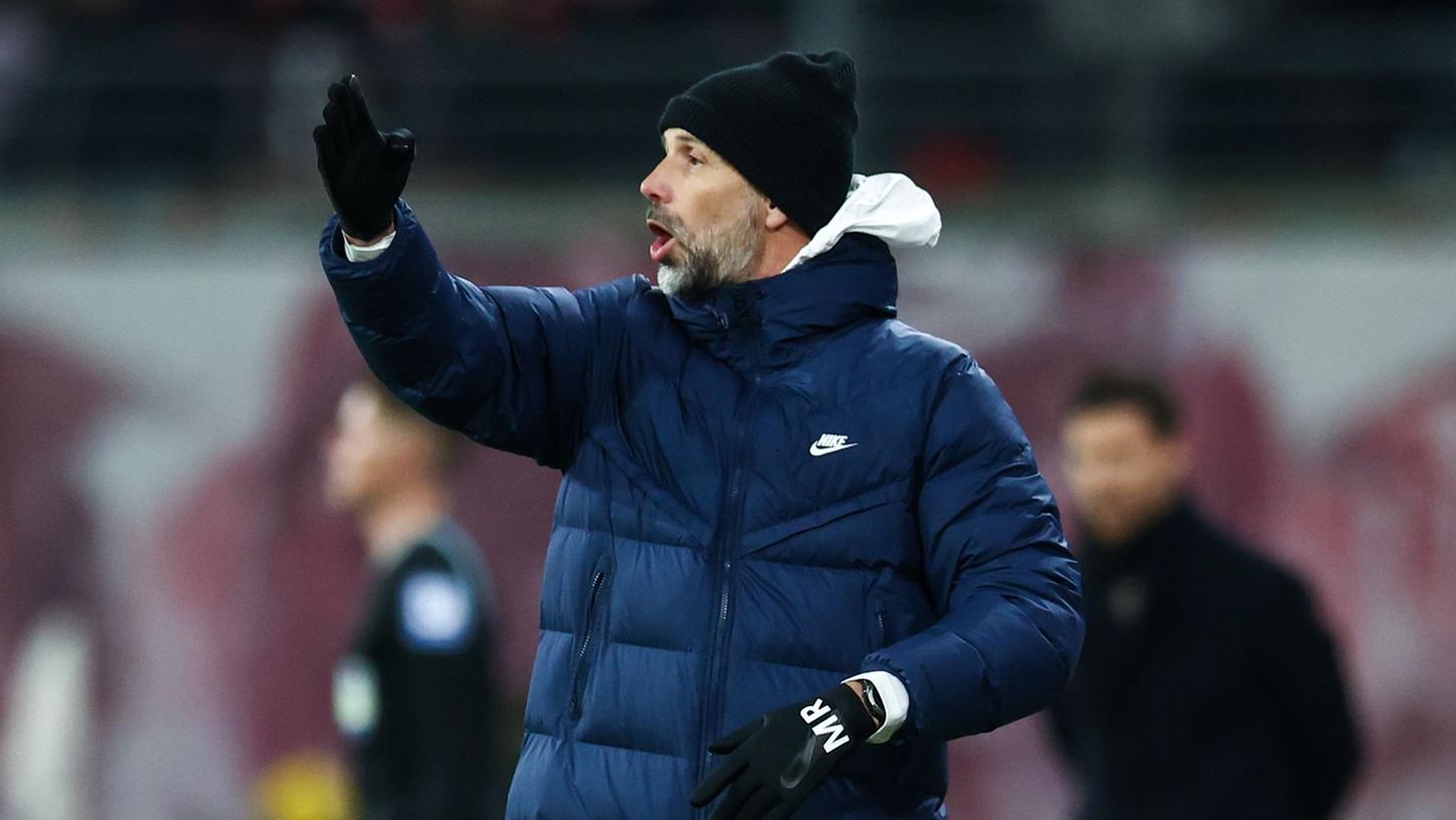 Leipzigs Trainer Marco Rose steht nach drei Niederlagen in Serie unter Druck.