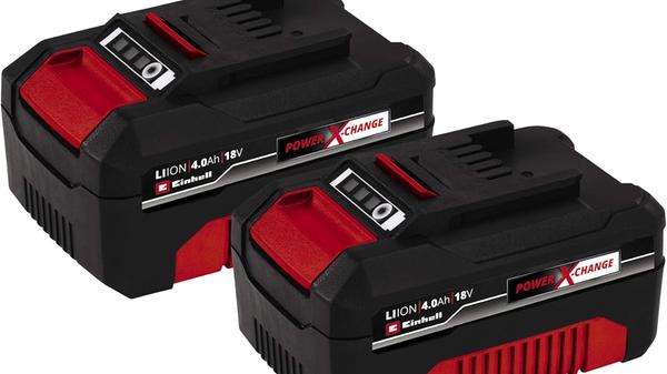 Die 18V-Akkus sind für alle Power-X-Change-Geräte von Einhell geeignet.