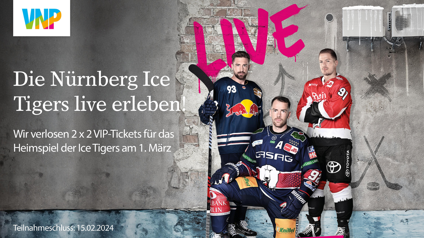 Gemeinsam mit MagentaSport verlosen wir VIP-Tickets für die Nürnberg Ice Tigers.