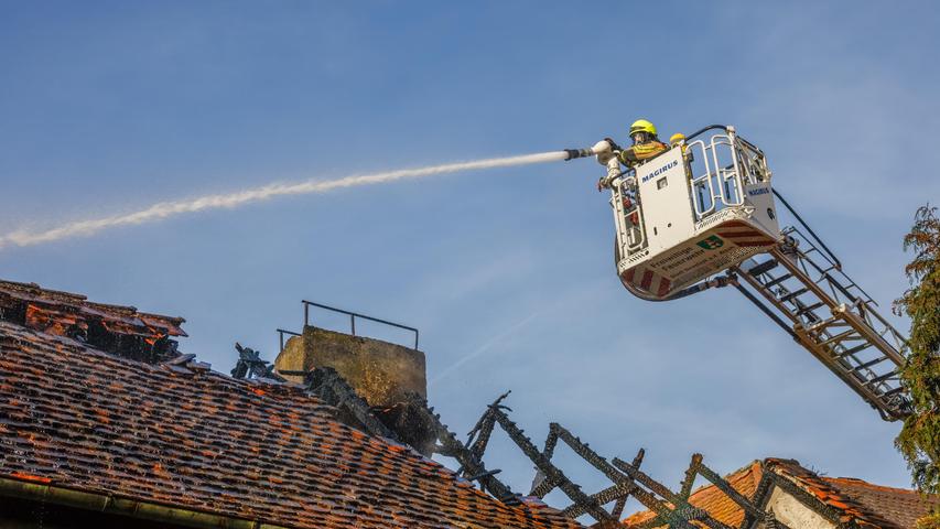 Die Feuerwehr Neustadt/Aisch war durch einen Zufall extrem schnell am Brandort.