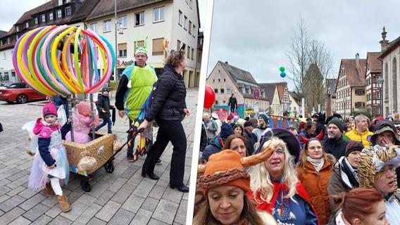 Kinderfaschingsumzug: Einen Nachmittag wurde Altdorf zur Stadt der Wilden und Starken