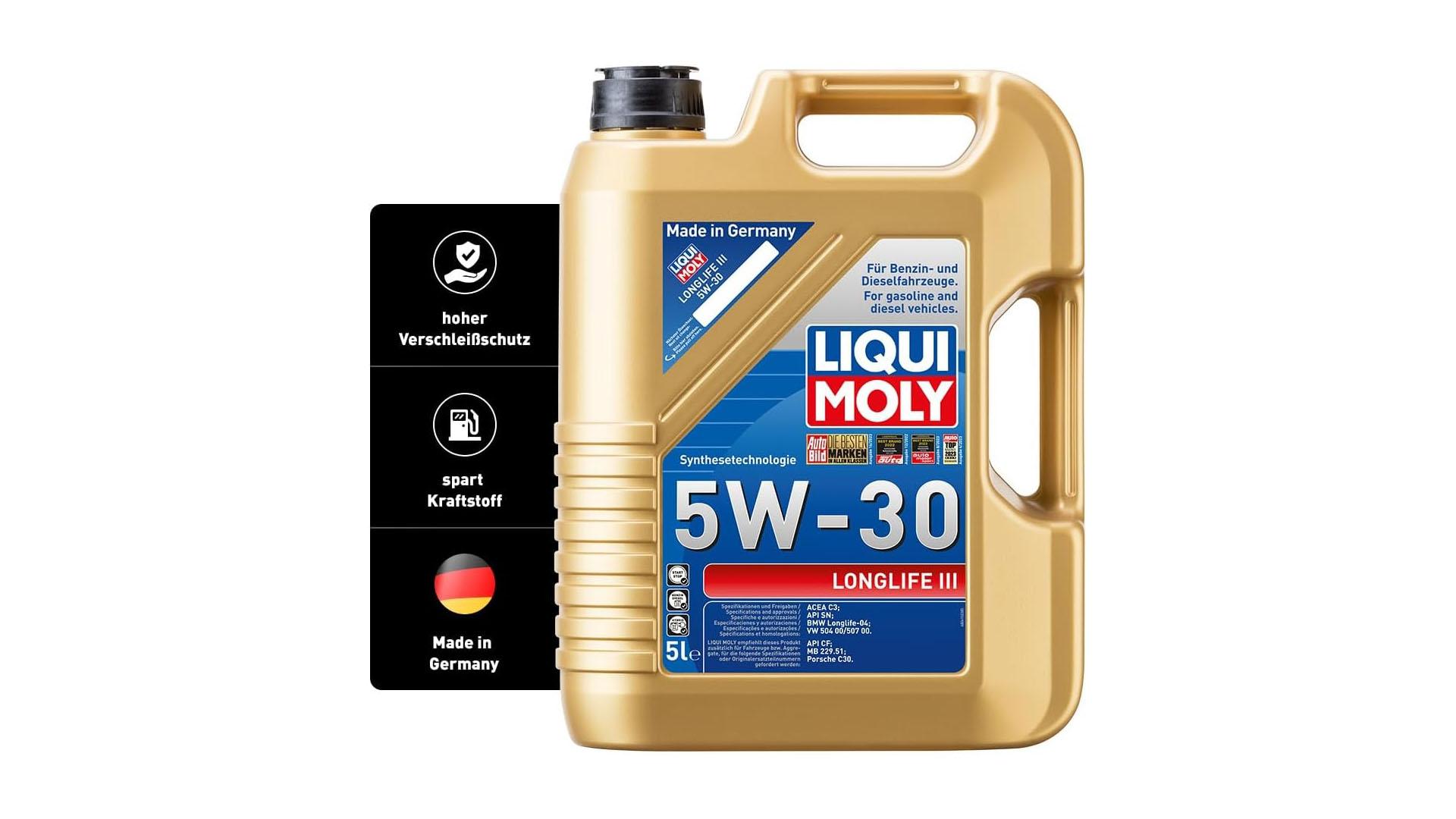 Für Automatikgetriebe Castrol Edge 5W-30 LL Motorenöl, 5 Liter – Longlife, Für Viele Fahrzeuge 5w30 Motoröl 1l