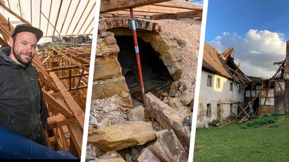 Bald kann in dieser Ruine jeder in der Fränkischen Schweiz entspannen: Handwerker rettet Fachwerkhof