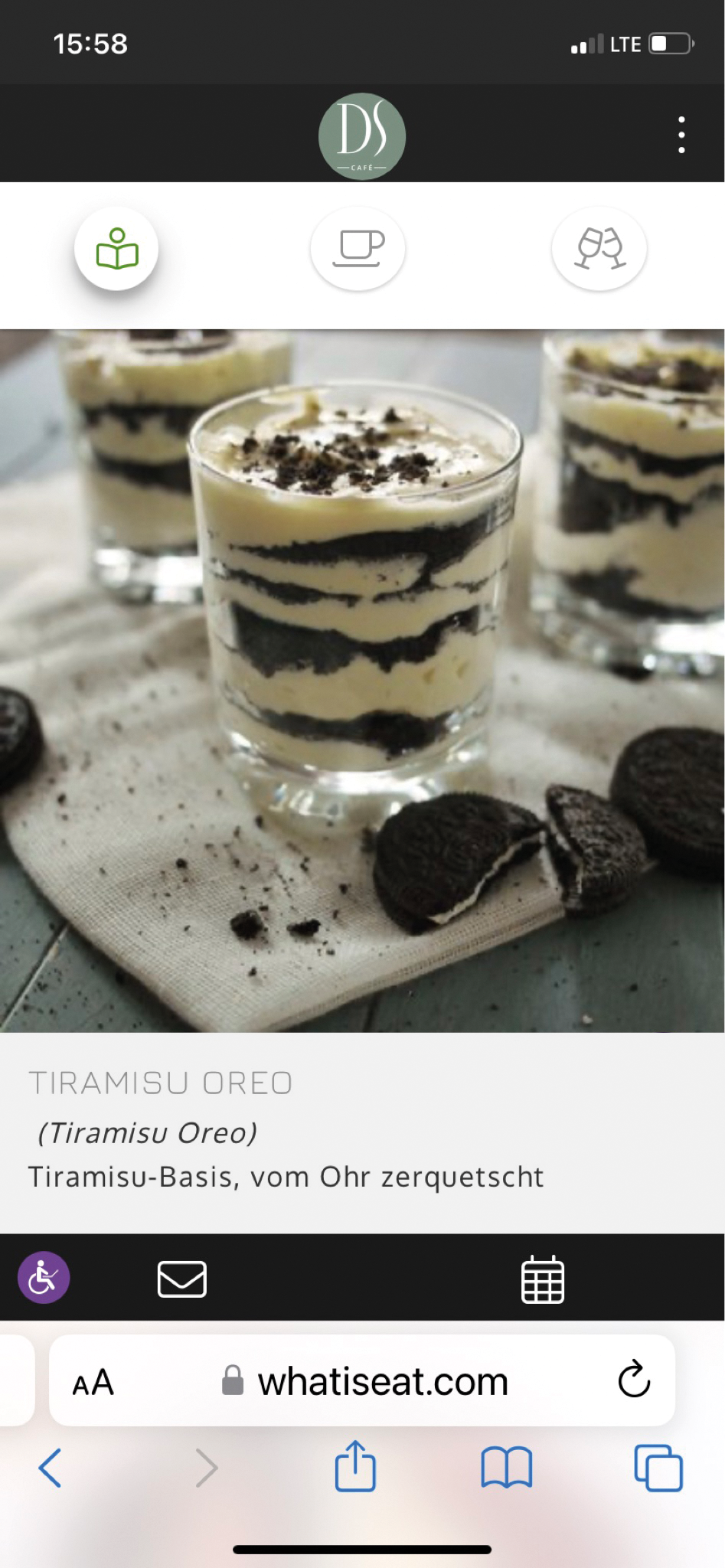 Gesehen von Werner Klier aus Nürnberg in einem Cafe in Bordeux.